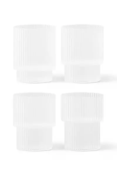 Sklenka ferm LIVING 4-pack bílá barva