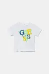 Dětské bavlněné tričko Guess bílá barva, I5GI01 K8HM4