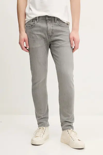 Džíny Levi's 512 SLIM TAPER pánské, šedá barva, 28833