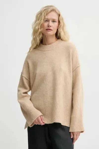 Vlněný svetr Day Birger et Mikkelsen Josie dámský, béžová barva, DAY65243702