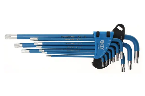 BGS technic Sada klíčů TORX, velikosti T10 - T50, 9 kusů - BGS 35105