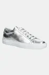 Kožené tenisky Common Projects Achilles Shiny stříbrná barva, 6185