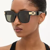 Sluneční brýle Gucci dámské, černá barva, GG1690SK