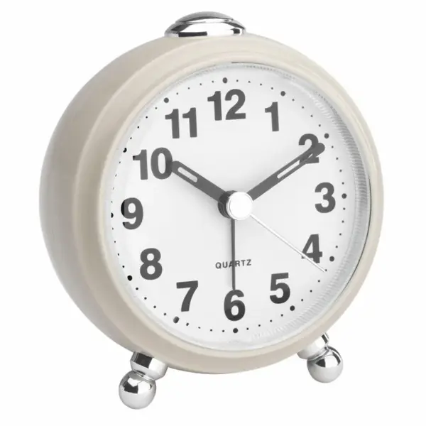60.1030.09 TFA Analógový budík s retro vzhľadom s podsvietením, béžový