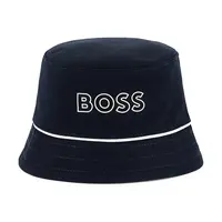 Dětský oboustranný bavlněný klobouk BOSS tmavomodrá barva, J52239