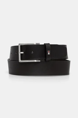 Kožený pásek Tommy Hilfiger pánský, hnědá barva, AM0AM13175