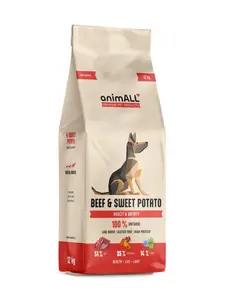 animALL Beef & Sweet Potato granule pro psy 12 kg