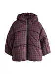 Next Kabát  tmavočervená / čierna