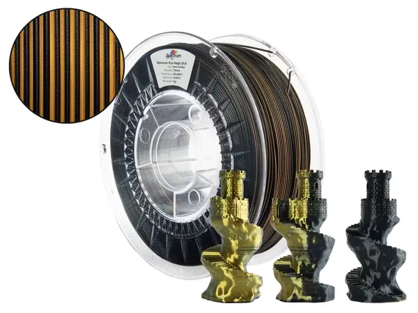 Spectrum 81403 3D filament, PLA Magic Silk, 1,75mm, 1000g, Viacfarebný (Solar eclipse)