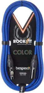 Bespeco Rockit Color Blue 3m XLR