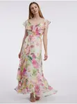 Orsay Pink & White Women's Floral Maxi Dress - Women's
