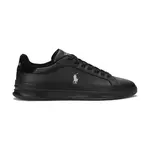 Kožené tenisky Polo Ralph Lauren Hrt Crt Ii černá barva, 809965072002
