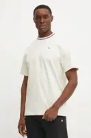 Bavlněné tričko Puma PALAIS ARTISAN béžová barva, 629394