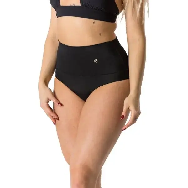 GOLDBEE SHAPEWEAR SWIMWEAR BOTTOMS Dámske sťahovacie plavecké nohavičky, čierna, veľkosť XXL
