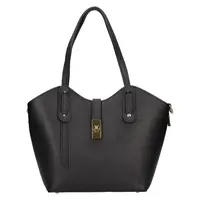 Dámská kožená kabelka Italia Bella - černá