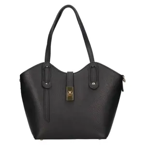 Dámská kožená kabelka Italia Bella - černá