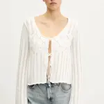 Kardigan Hollister Co. dámský, béžová barva, KI350-5239