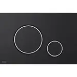 Ovládacie tlačidlo Alca čierna mat/chróm lesk M778