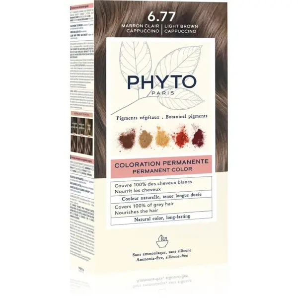 Phyto Color farba na vlasy bez amoniaku odtieň 6.77 Light Brown Capuccino 1 ks