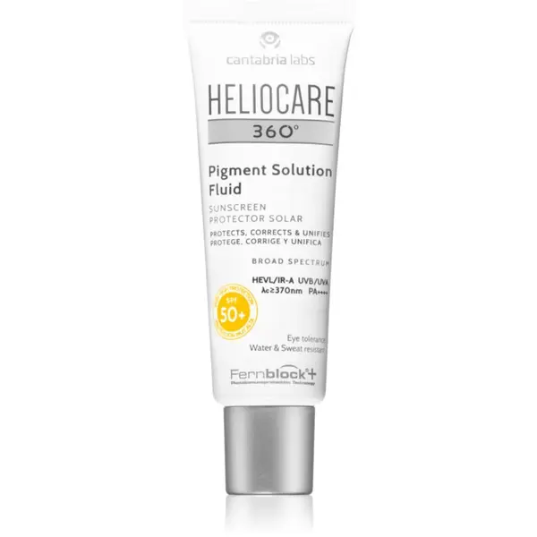 Heliocare 360° Pigment Solution Fluid opaľovací fluid na tvár proti pigmentovým škvrnám SPF 50+ 50 ml