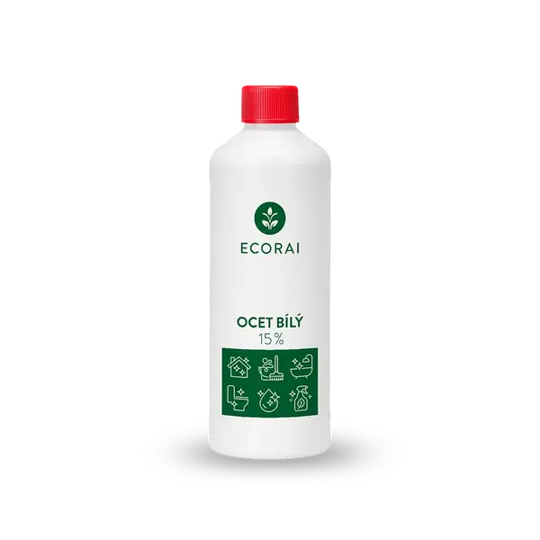 Ecorai Ocet bílý 15 % láhev 1 l