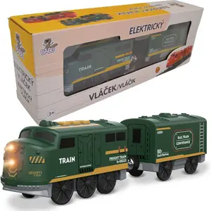 Babu vláčiky Elektrický vláčik zelený set 2 ks