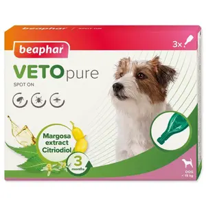 Beaphar Vetopure Spot-on pipeta pro kočky 3 ks S-M