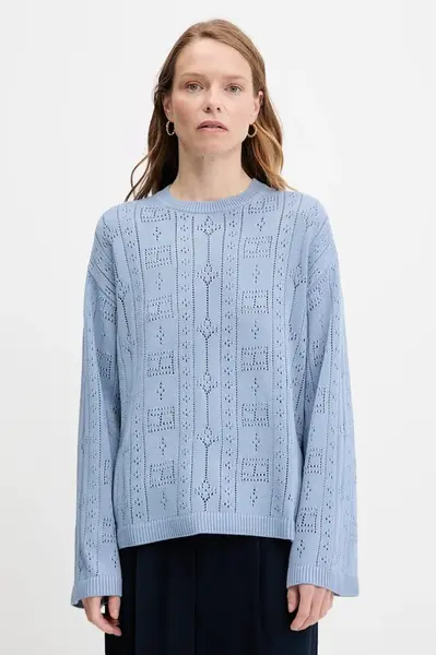 Svetr Tommy Hilfiger dámský, modrá barva, WW0WW45910