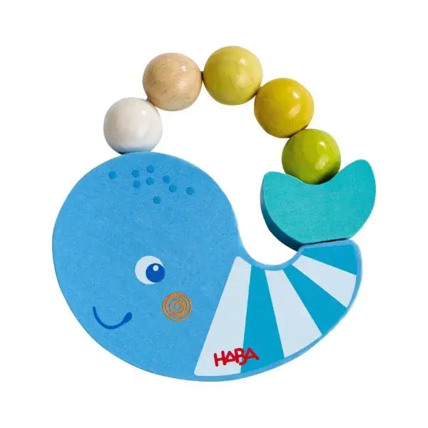 Haba Chrastítko a úchopová hračka Velryba