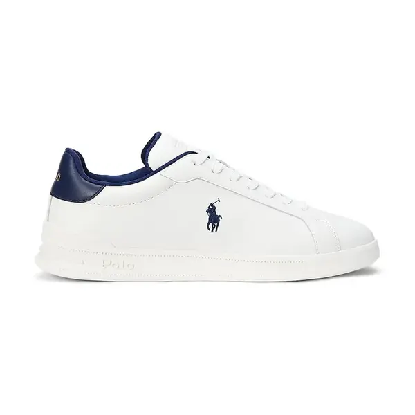 Kožené tenisky Polo Ralph Lauren Hrt Crt II pánské, bílá barva, 809968172001