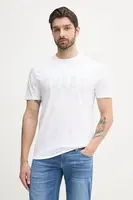 Bavlněné tričko Guess bílá barva, s potiskem, M5GI27 KBW41