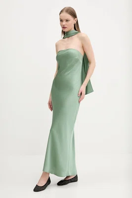 Šaty Abercrombie & Fitch zelená barva, maxi, KI159-5446
