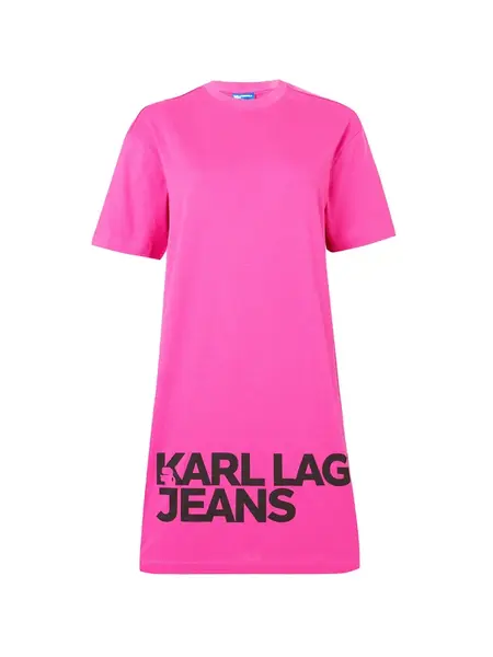 KARL LAGERFELD JEANS Šaty  ružová / čierna