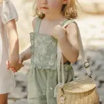 Dětské kalhoty na šle Tartine et Chocolat tyrkysová barva, s aplikací, CA21001