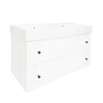 Kúpeľňová skrinka s umývadlom Naturel Forli 120x53x46 cm biela lesk FORLI120BIUSAT