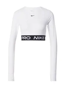 NIKE Funkčné tričko 'PRO'  čierna / biela