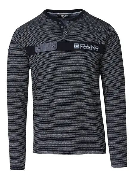 KOROSHI Tričko  sivá / čierna