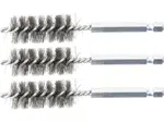 BGS technic Sada kartáčů na vrtačku, 8 mm, 6hranné 1/4", ocelové, 3 ks - BGS 3078-8-S Velikost: 17 mm