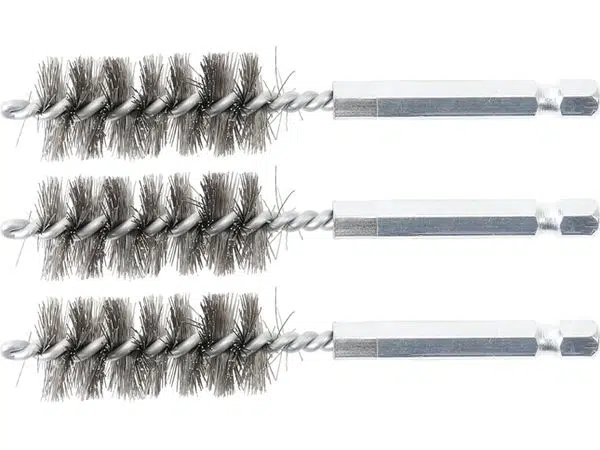 BGS technic Sada kartáčů na vrtačku, 8 mm, 6hranné 1/4", ocelové, 3 ks - BGS 3078-8-S Velikost: 17 mm