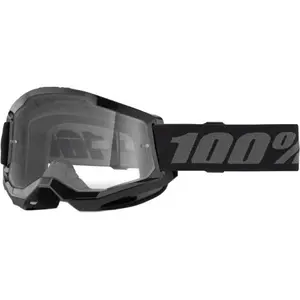 100% STRATA 2 JUNIOR Downhill okuliare, čierna, veľkosť