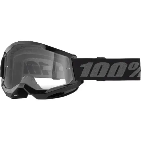 100% STRATA 2 JUNIOR Downhill okuliare, čierna, veľkosť