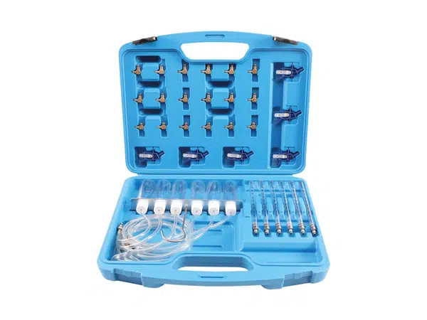 BGS technic Sada pro měření průtoku paliva vstřikovacími tryskami Common Rail s adaptéry