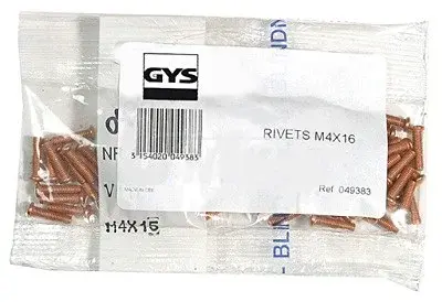GYS France Navařovací vytahovací závitové kolíčky M4 x 16 GYS 049383 sada 100ks