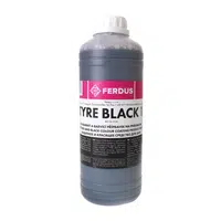 Ferdus Oživovač pneu - ochranný a barvicí přípravek na pneumatiky, černá barva- Tyre Black 1l