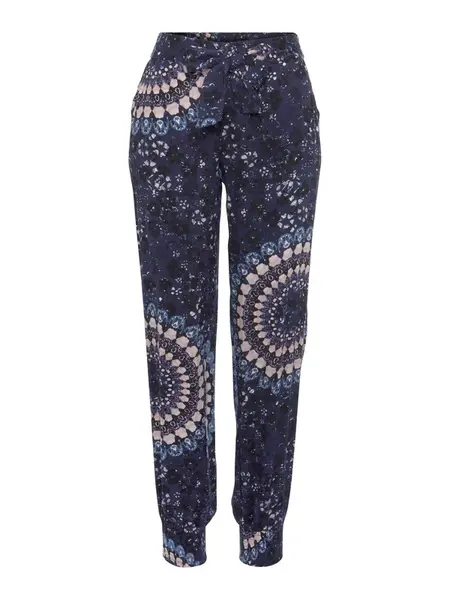 LASCANA Pyžamové nohavice  krémová / modrá / námornícka modrá / čierna