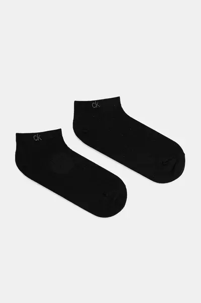 Ponožky Calvin Klein 2-pack pánské, černá barva, 701233245