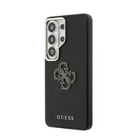Zadní kryt Guess PU 4G Resin Metal Logo pro Samsung Galaxy S26 Ultra, černá