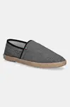 Espadrilky Tommy Hilfiger HILFIGER CHAMBRAY ESPADRILLE černá barva, FM0FM05391