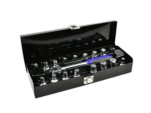 Zástrčné klíče na zátky olejových van 3/8", sada 18ks - GEKO