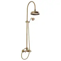 Paffoni Ricordi sprchový systém s kohútikovou batériou bronz ZCOL000BR